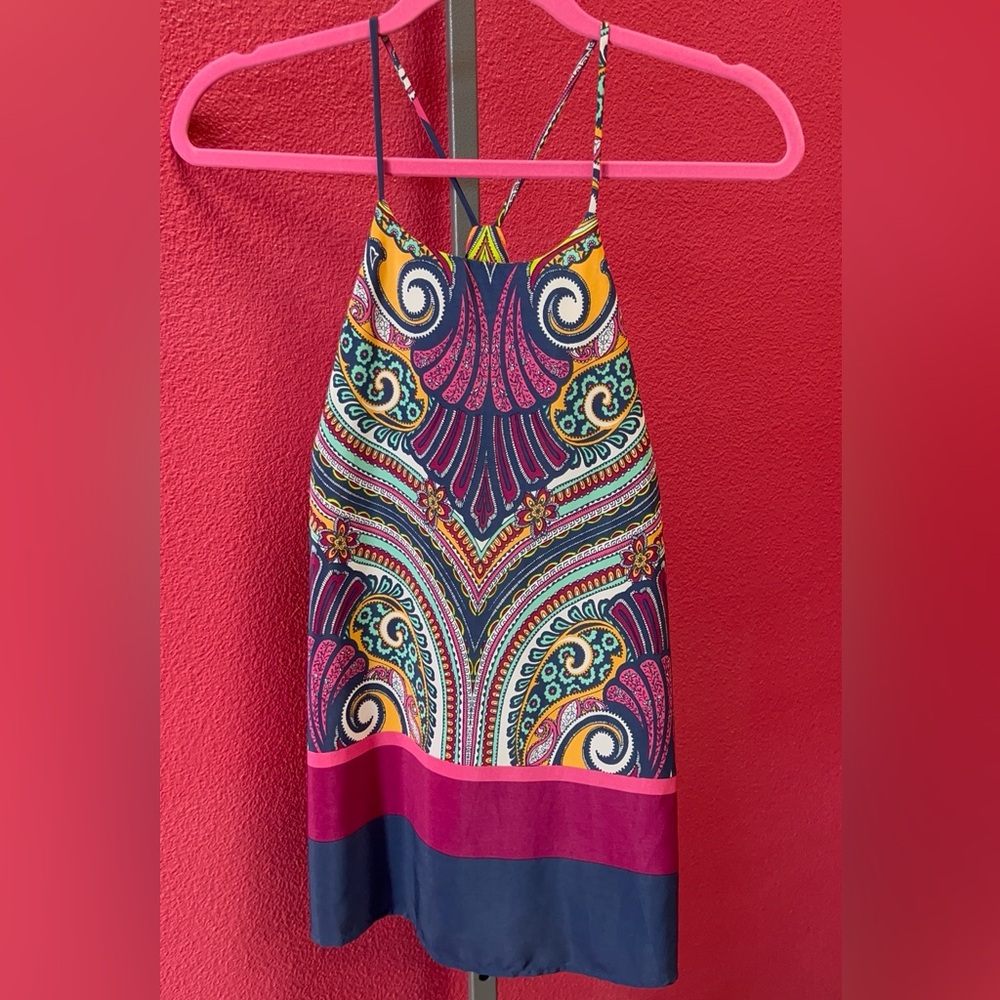 Colorful Paisley Maxi Top - Vibrant Multicolor